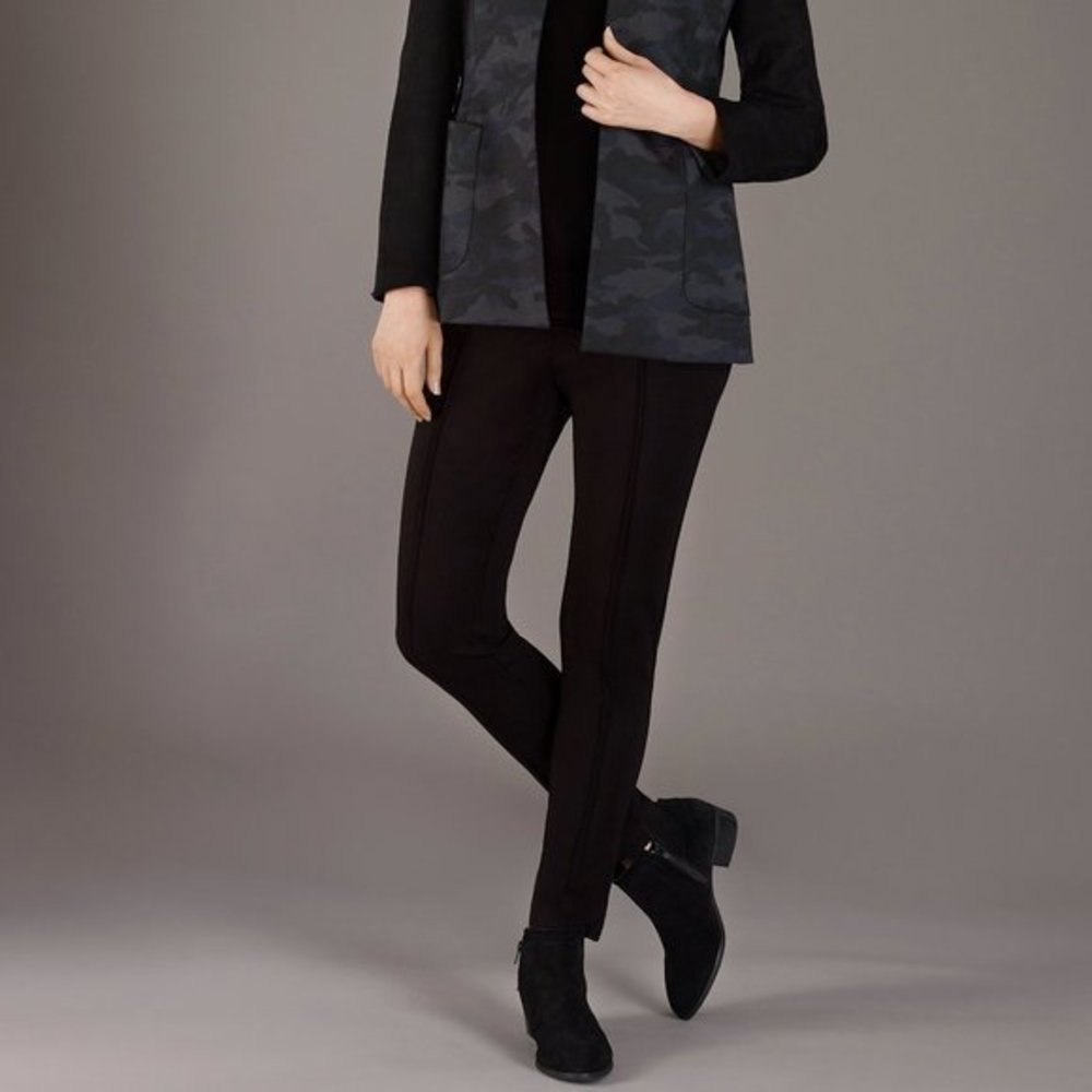 Estelle and Finn Black Ponte Pull-On Pant